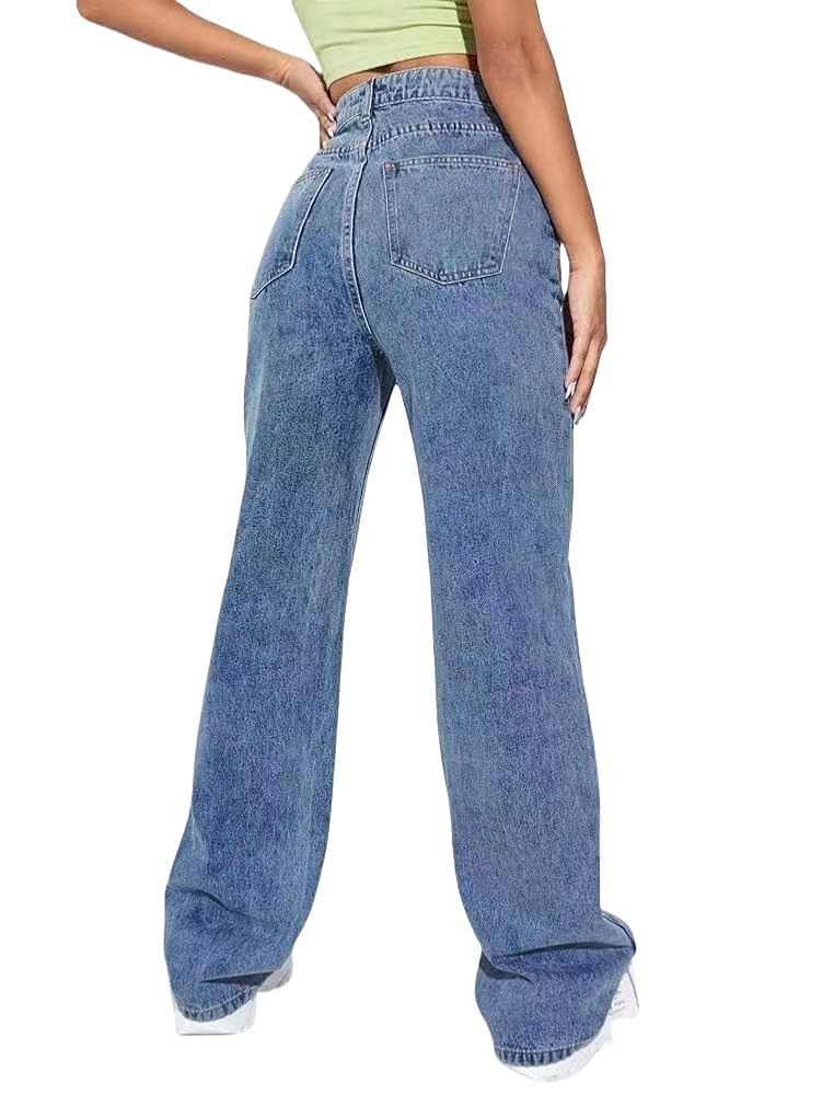 Tazeap Women's Wide Leg Jeans High Waist Baggy Jeans Loose
